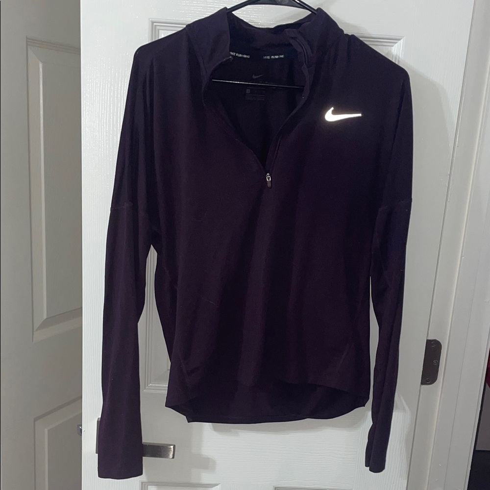 Nike Women's Black Half-Zip Hoodie